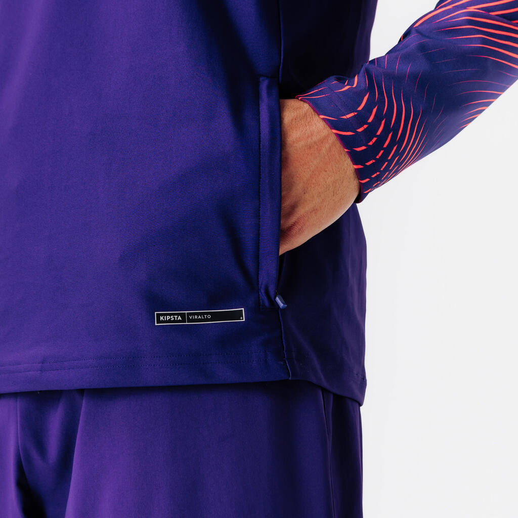 1/2 Zip Viralto Club - beli/črni