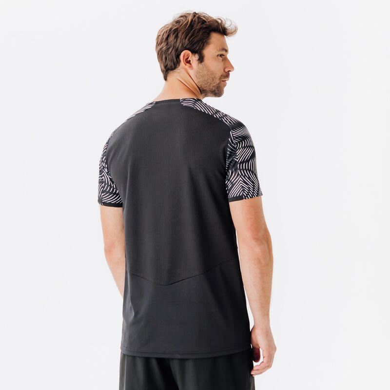 Tricou Club Wavy Negru-Alb