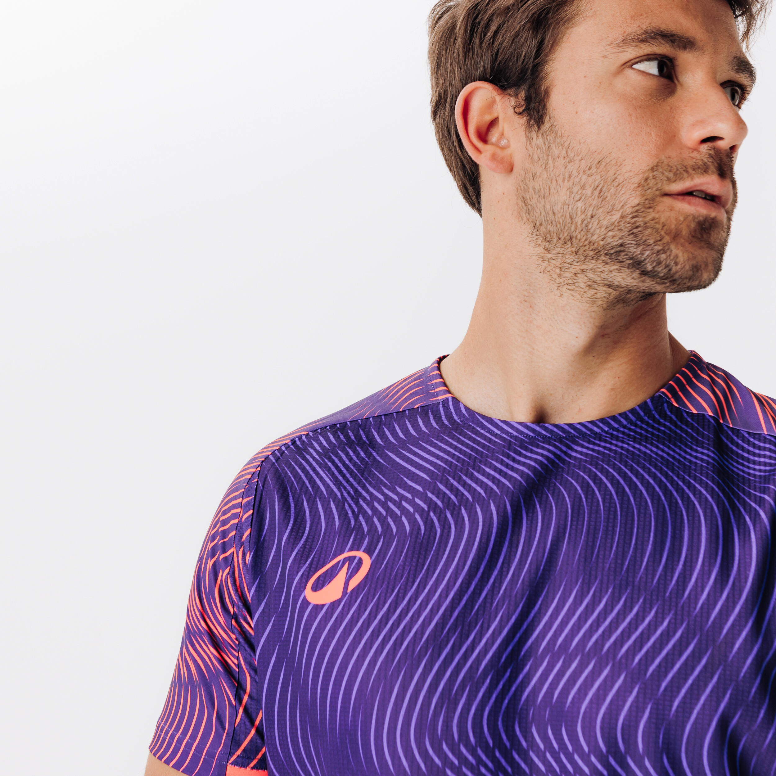 Maglia CLUB WAVY maniche corte viola-rosa 3/8