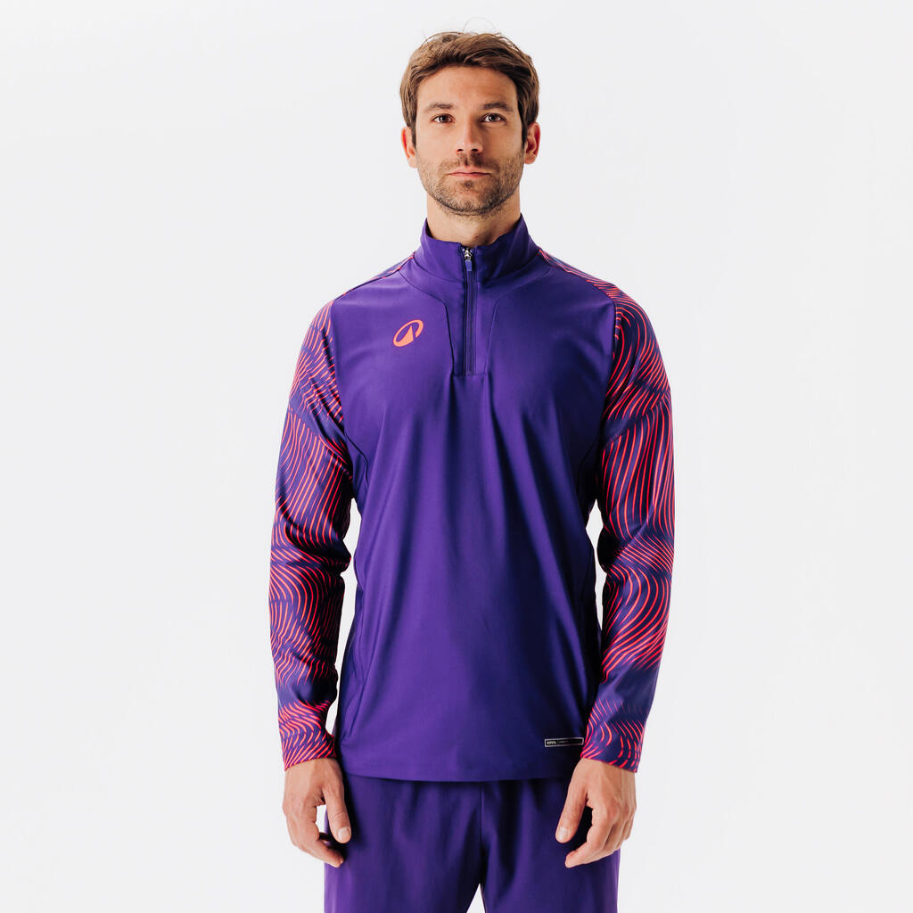 1/2 Zip Viralto Club - beli/črni