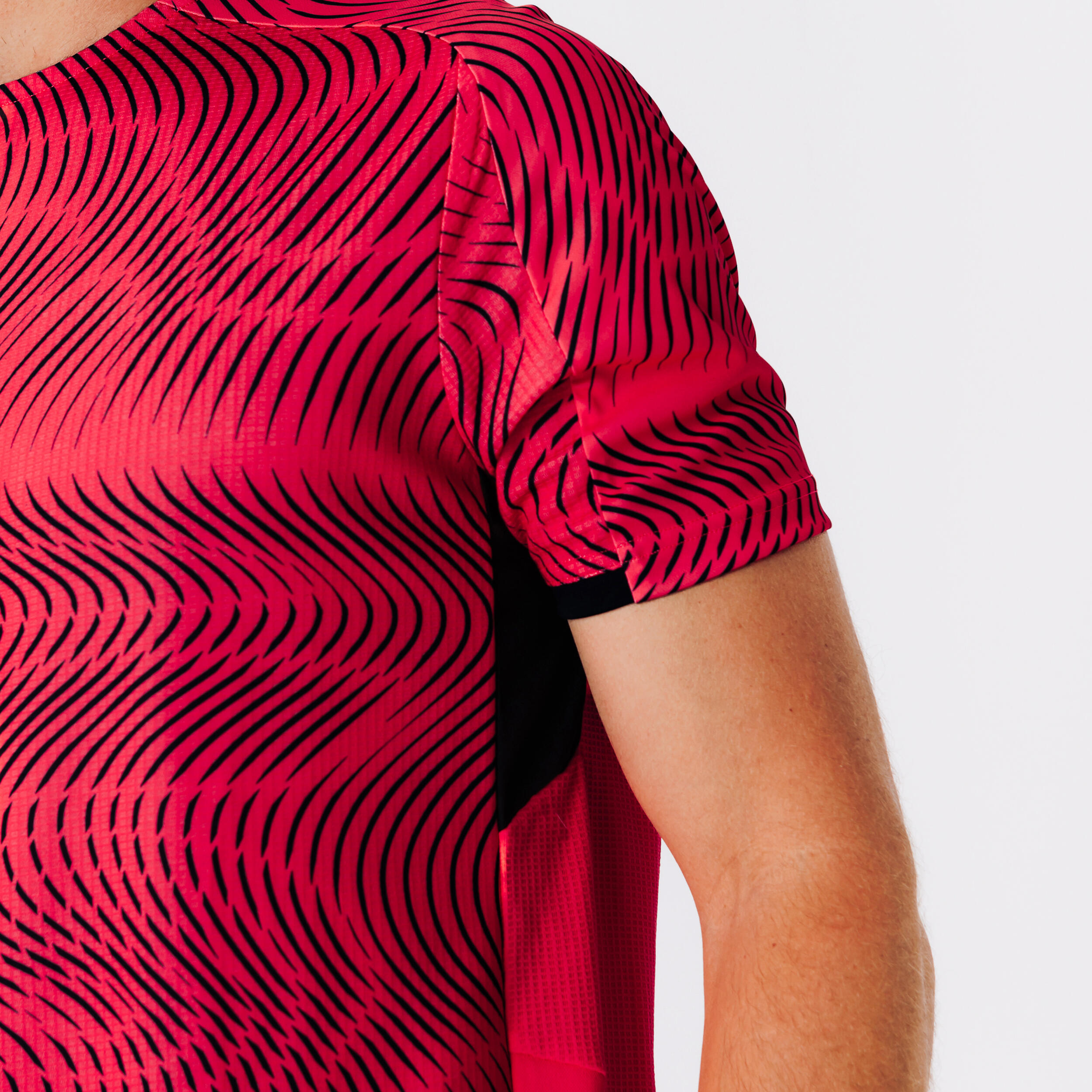 Maglia Club Wavy rosa e nera 5/8