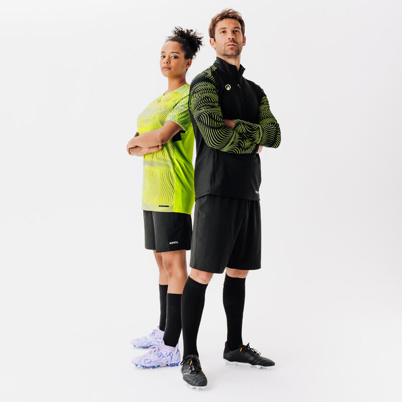 Tricou Club Wavy Galben-Negru