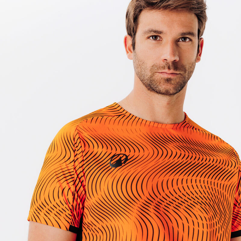 Tricou Club Wavy Portocaliu-Negru