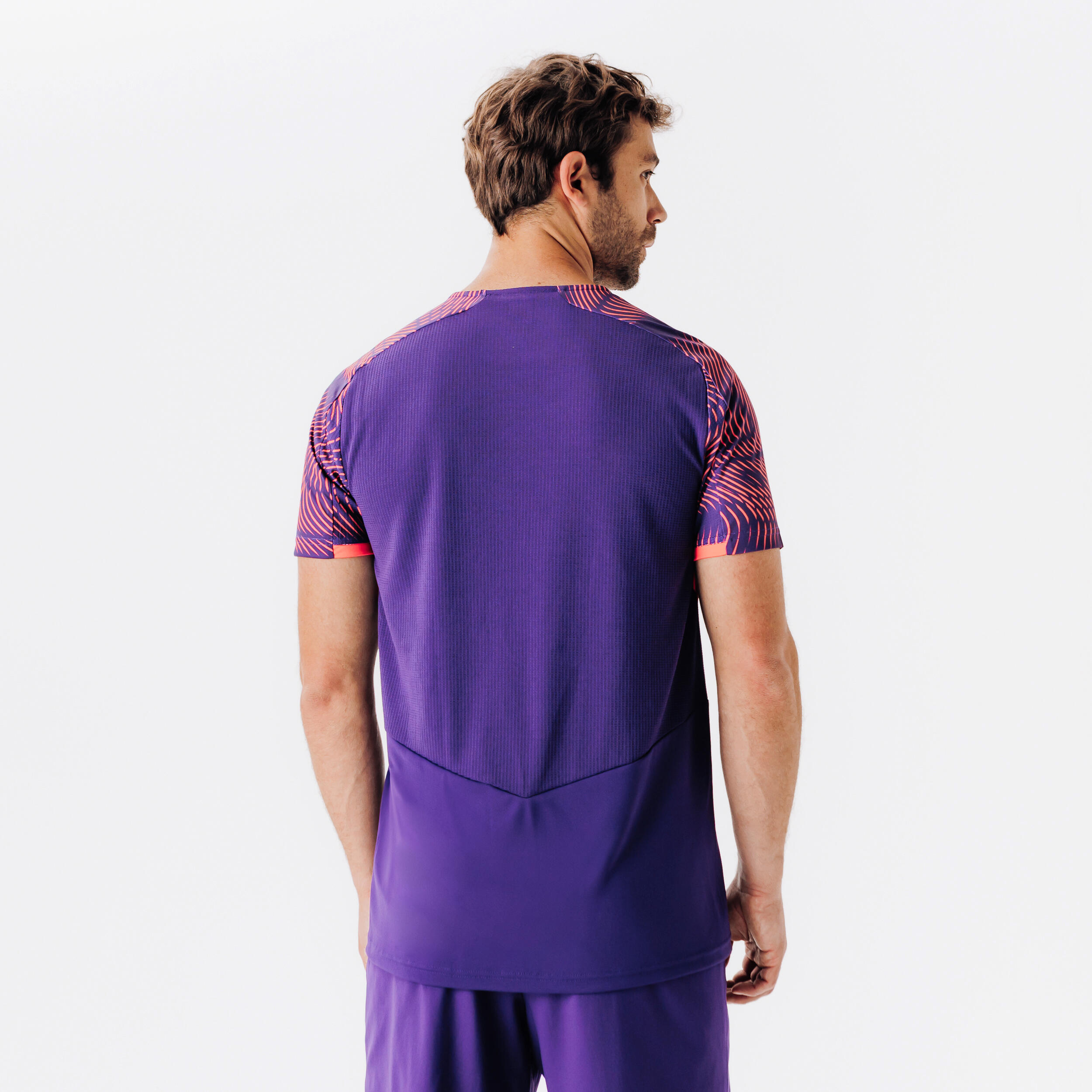 Maglia CLUB WAVY maniche corte viola-rosa 4/8