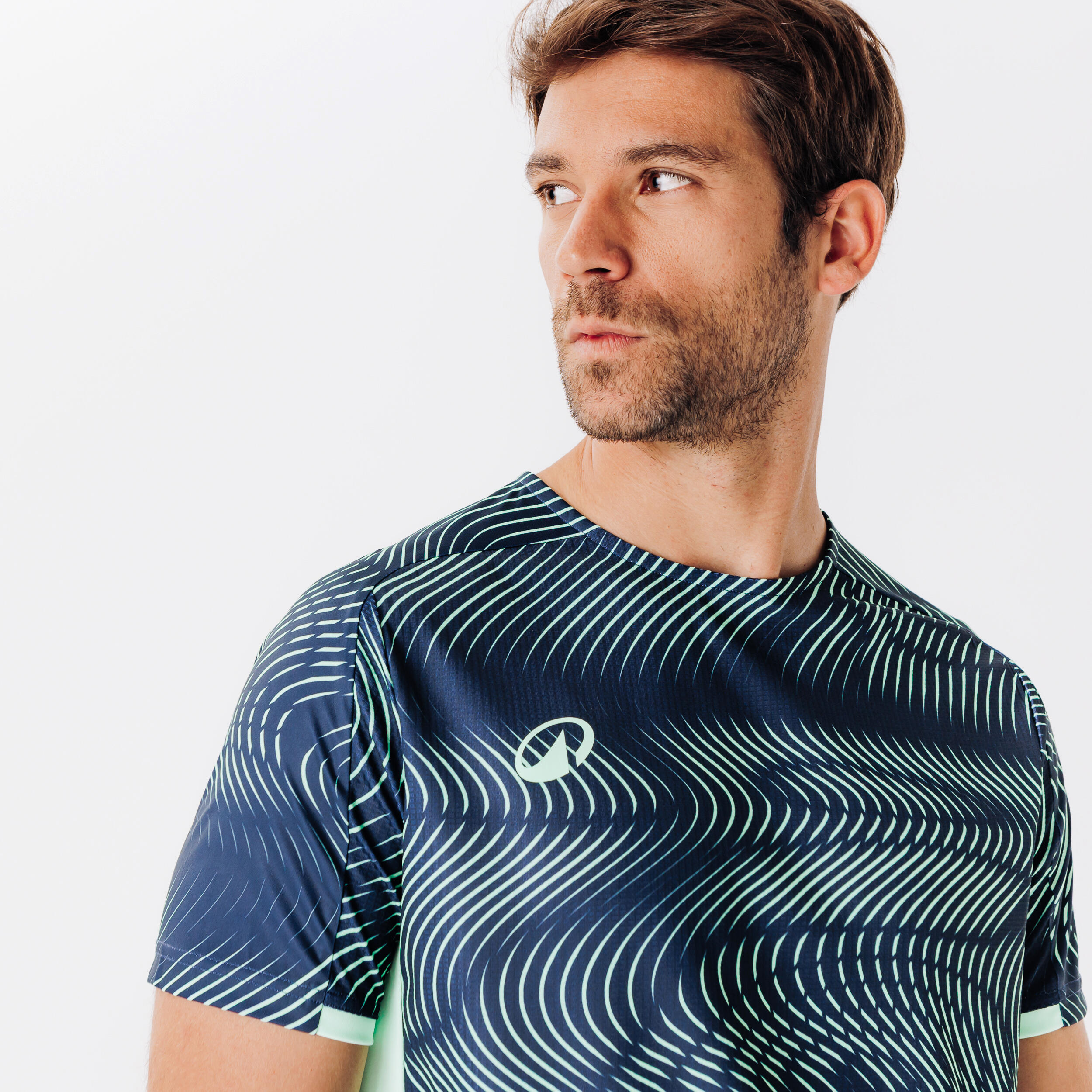Maglia Club Wavy verde-blu 3/8