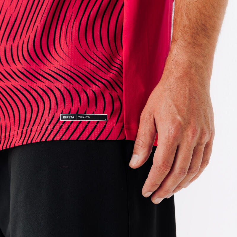 Maillot Club Wavy  rose et noir