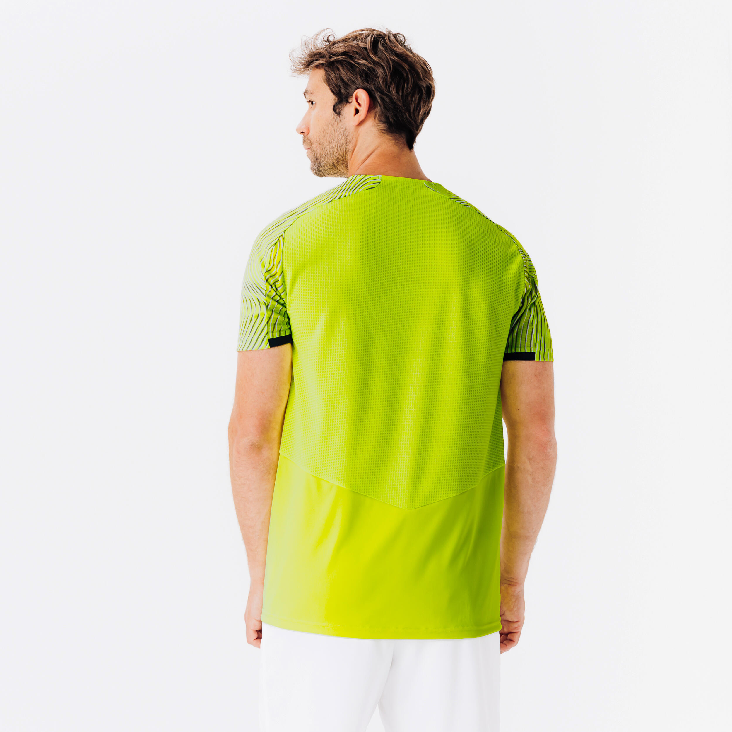 Maillot Club Wavy  jaune et noir 4/8