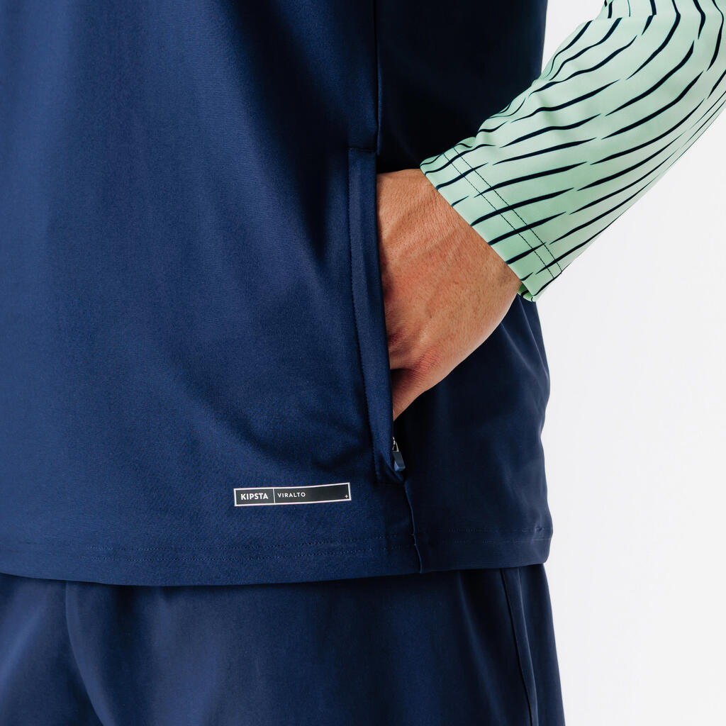1/2 Zip Viralto Club - beli/črni