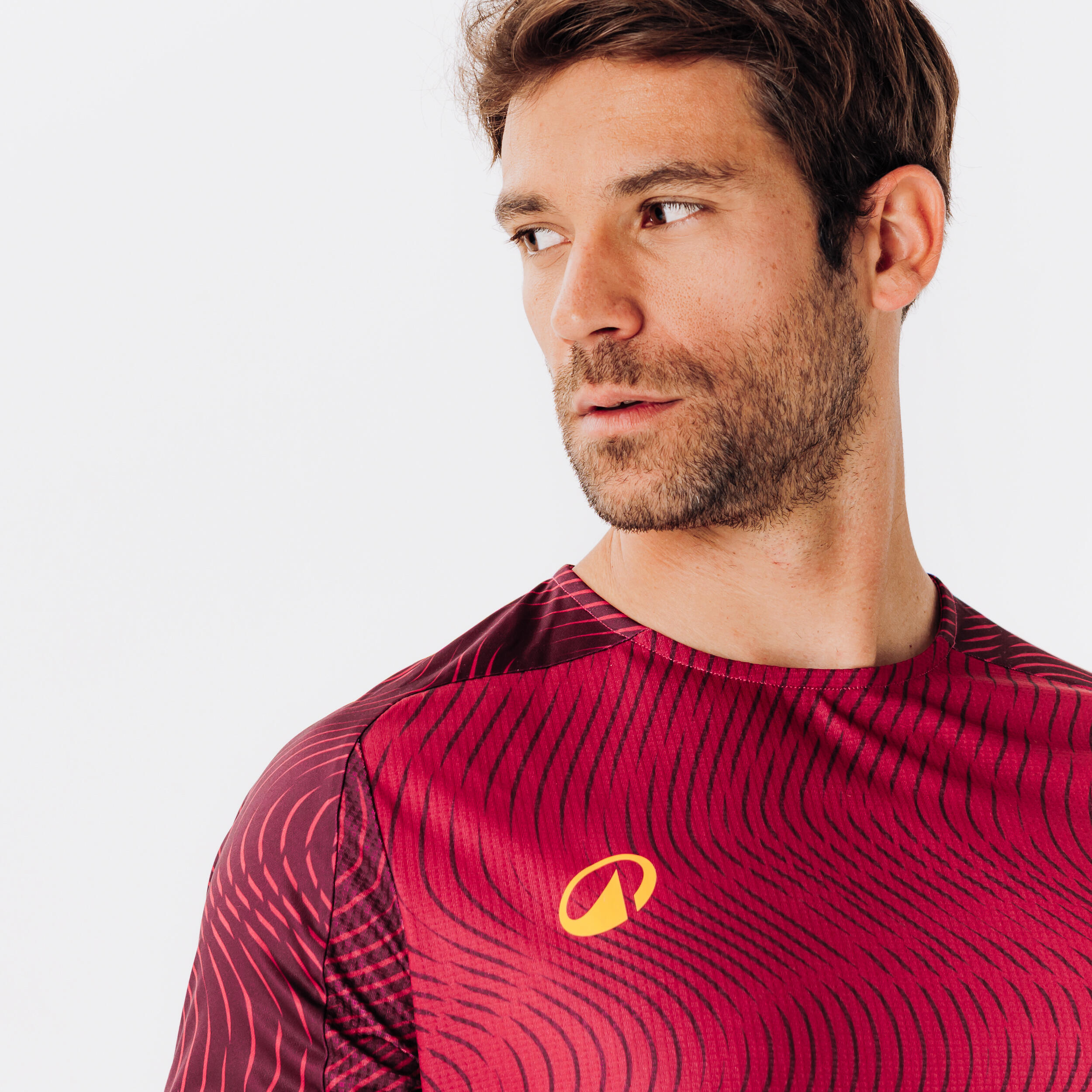 Maglia Club Wavy bordeaux-arancione 4/6