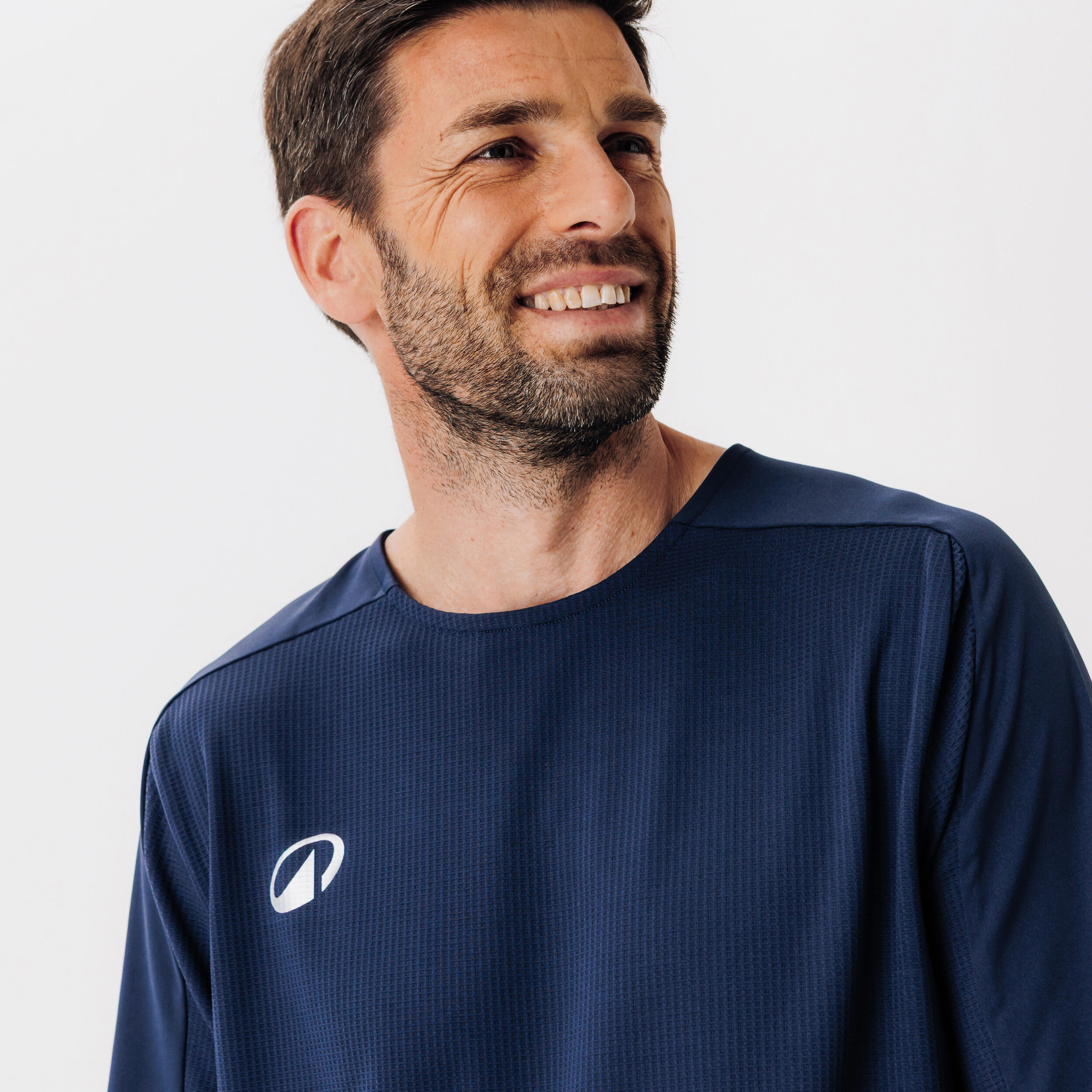 Adult Football Long-Sleeved Jersey Shirt Viralto Club - Navy Blue