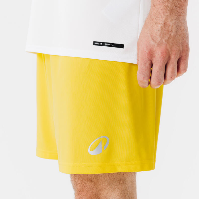 Short de football adulte ESSENTIEL Jaune