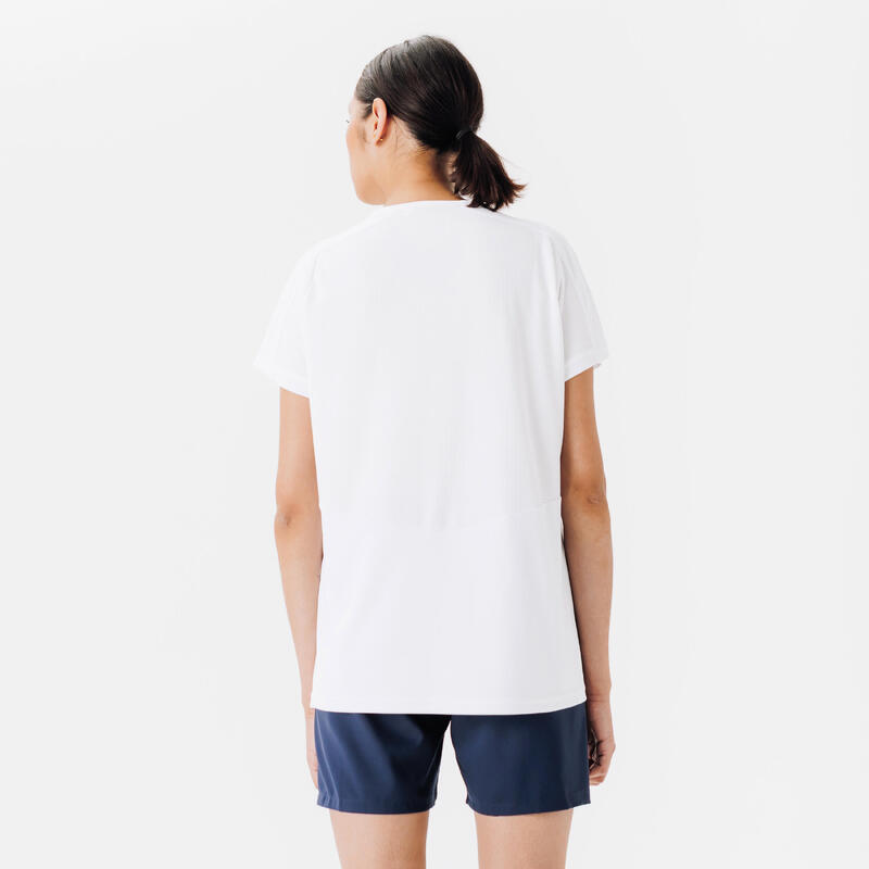 Voetbalshirt voor dames VIRALTO effen wit