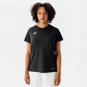Camiseta de fútbol manga corta Adulto Kipsta Viralto Club negro