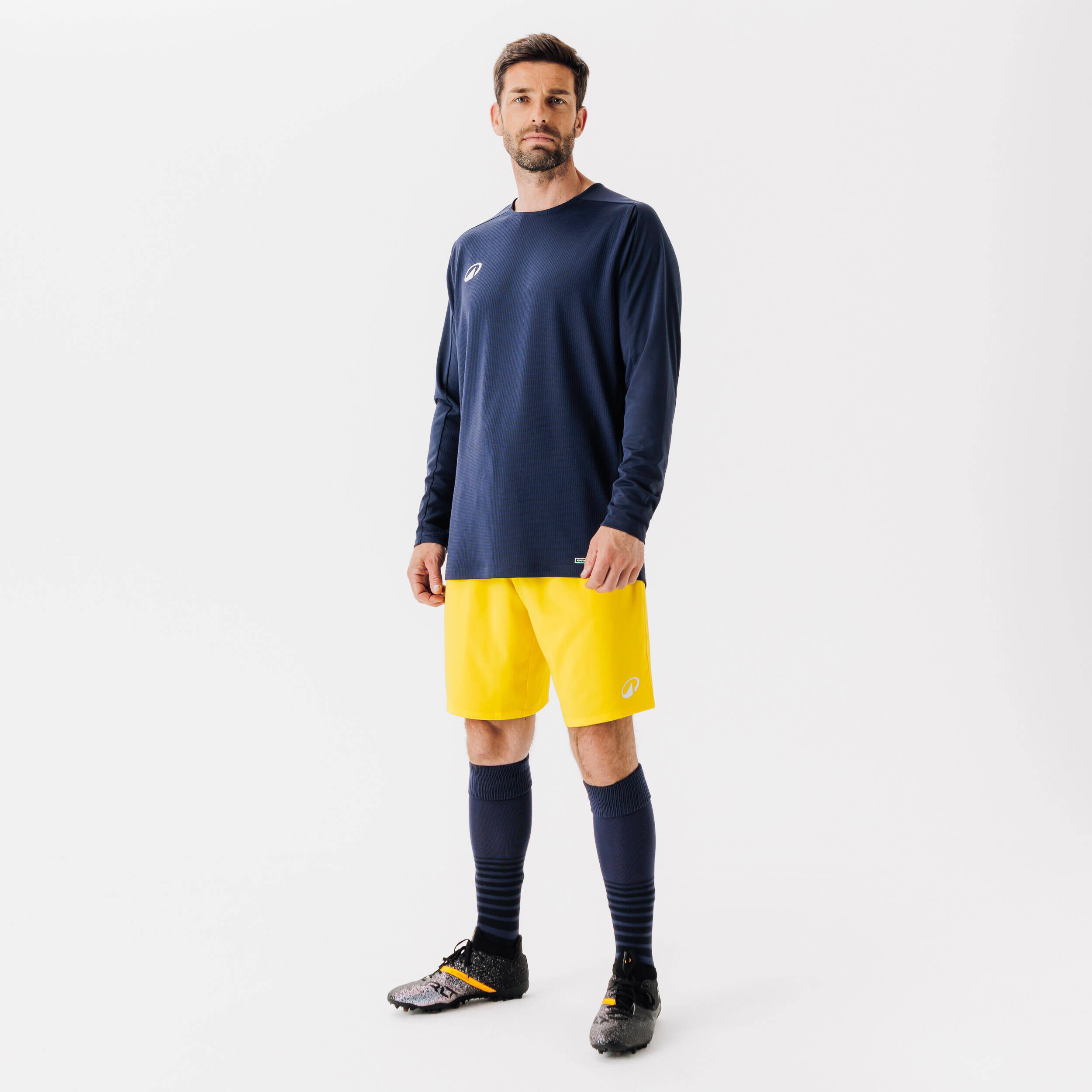 Adult Football Long-Sleeved Jersey Shirt Viralto Club - Navy Blue -  4