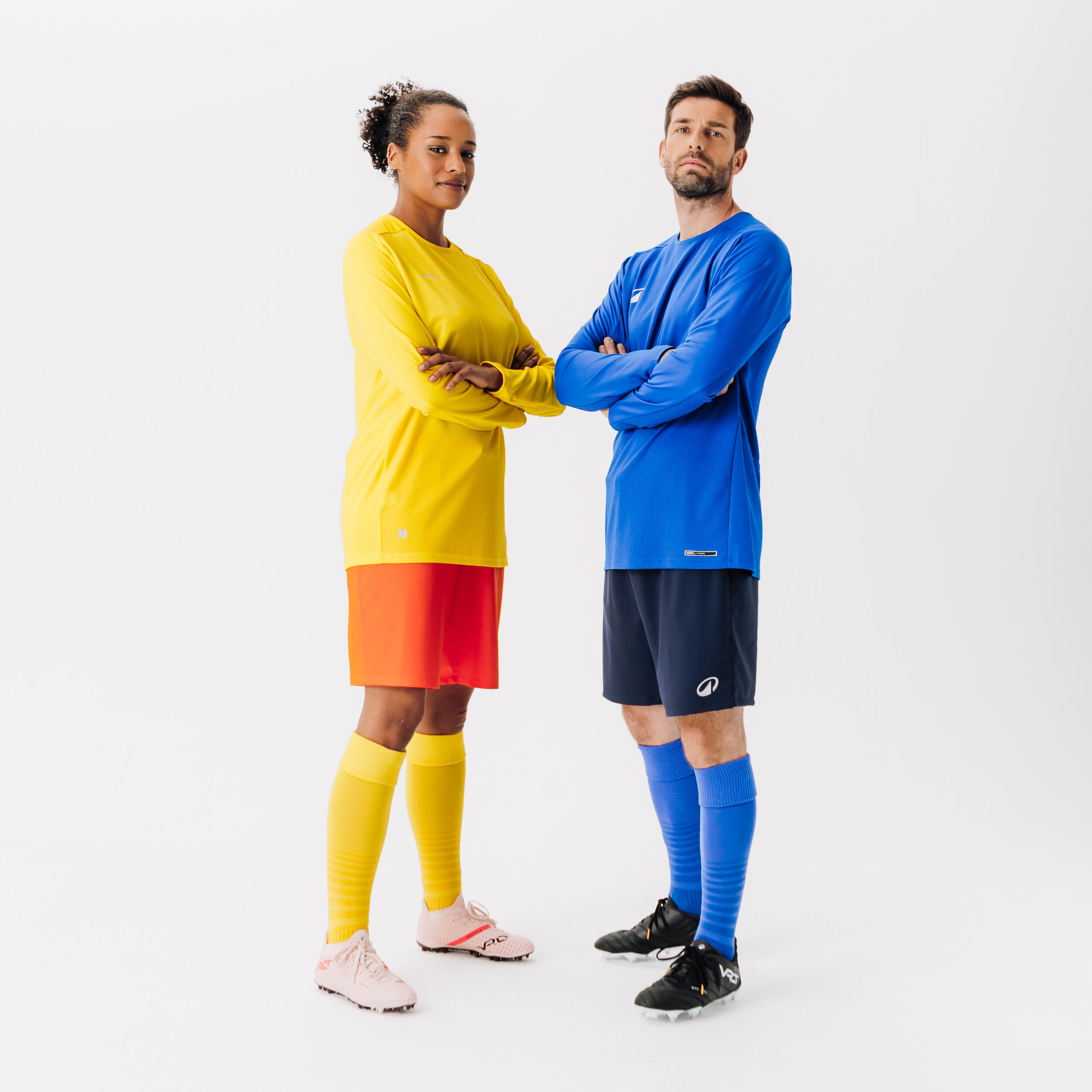 Maglia manica lunga calcio uomo VIRALTO CLUB blu 3/5