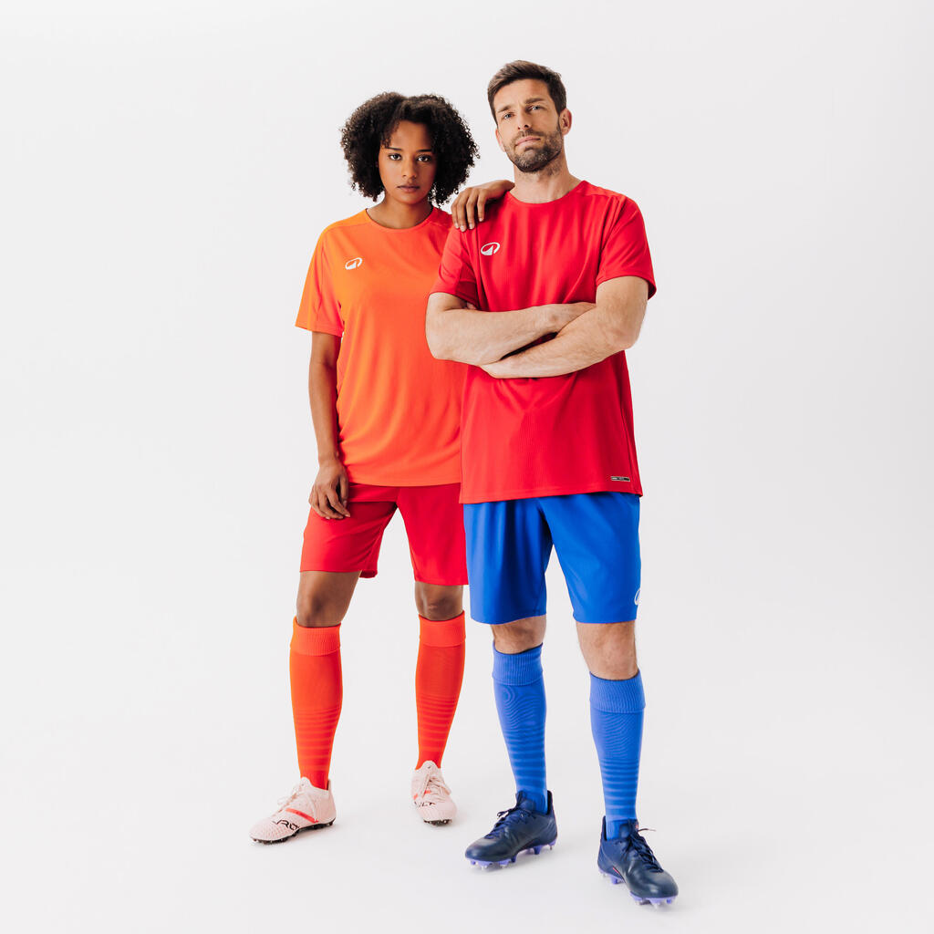 Damen/Herren Fussball Trikot kurzarm - Viralto lila/marineblau 