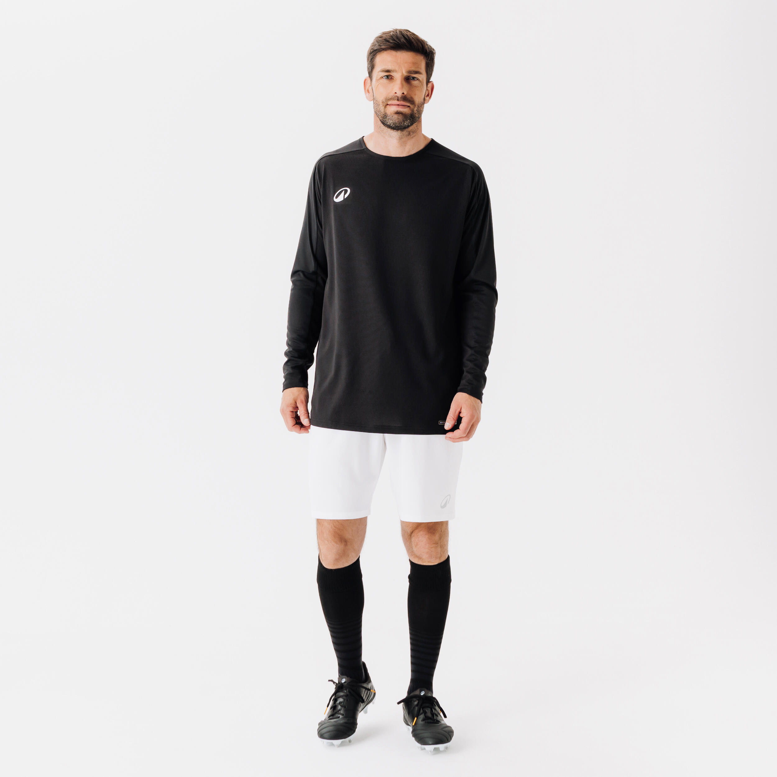 KIPSTA Futbalový dres VIRALTO CLUB s dlhým rukávom čierny M