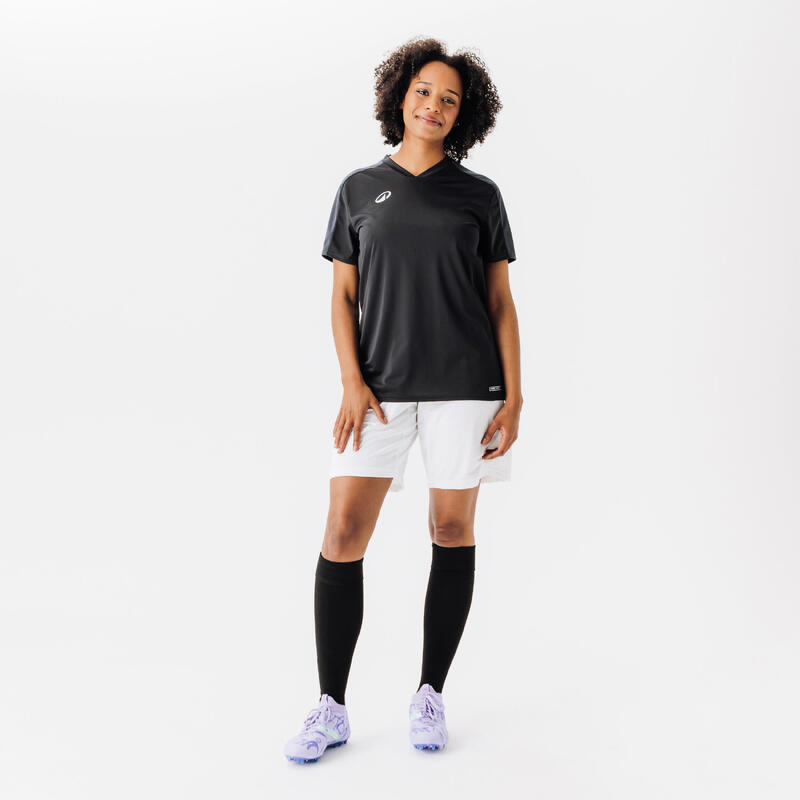 Short de football adulte essentiel blanc