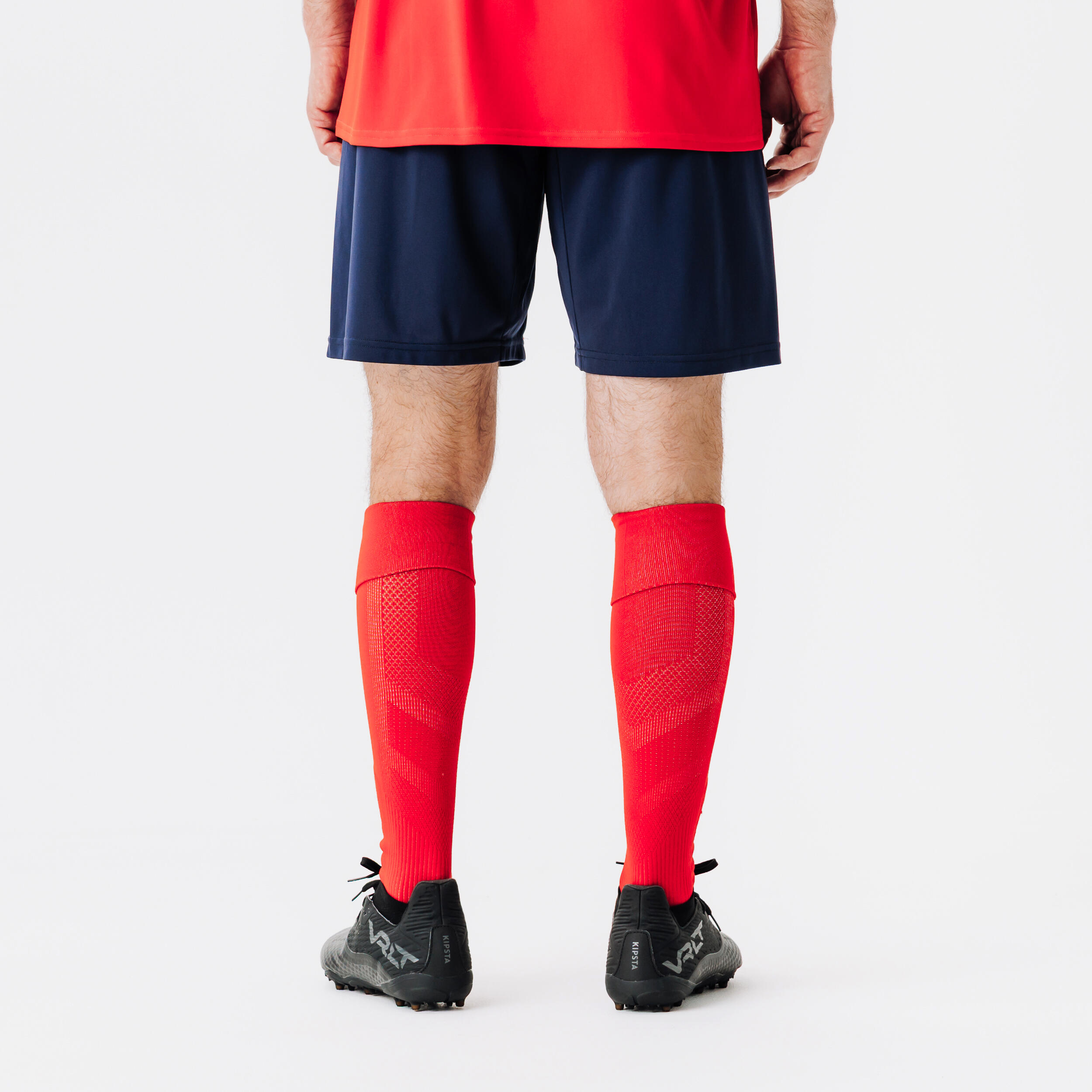 Voetbalshort voor volwassenen Essential marineblauw 4/8
