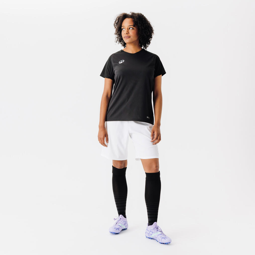 Short-Sleeved Football Shirt Viralto Checkerboard - White/Black