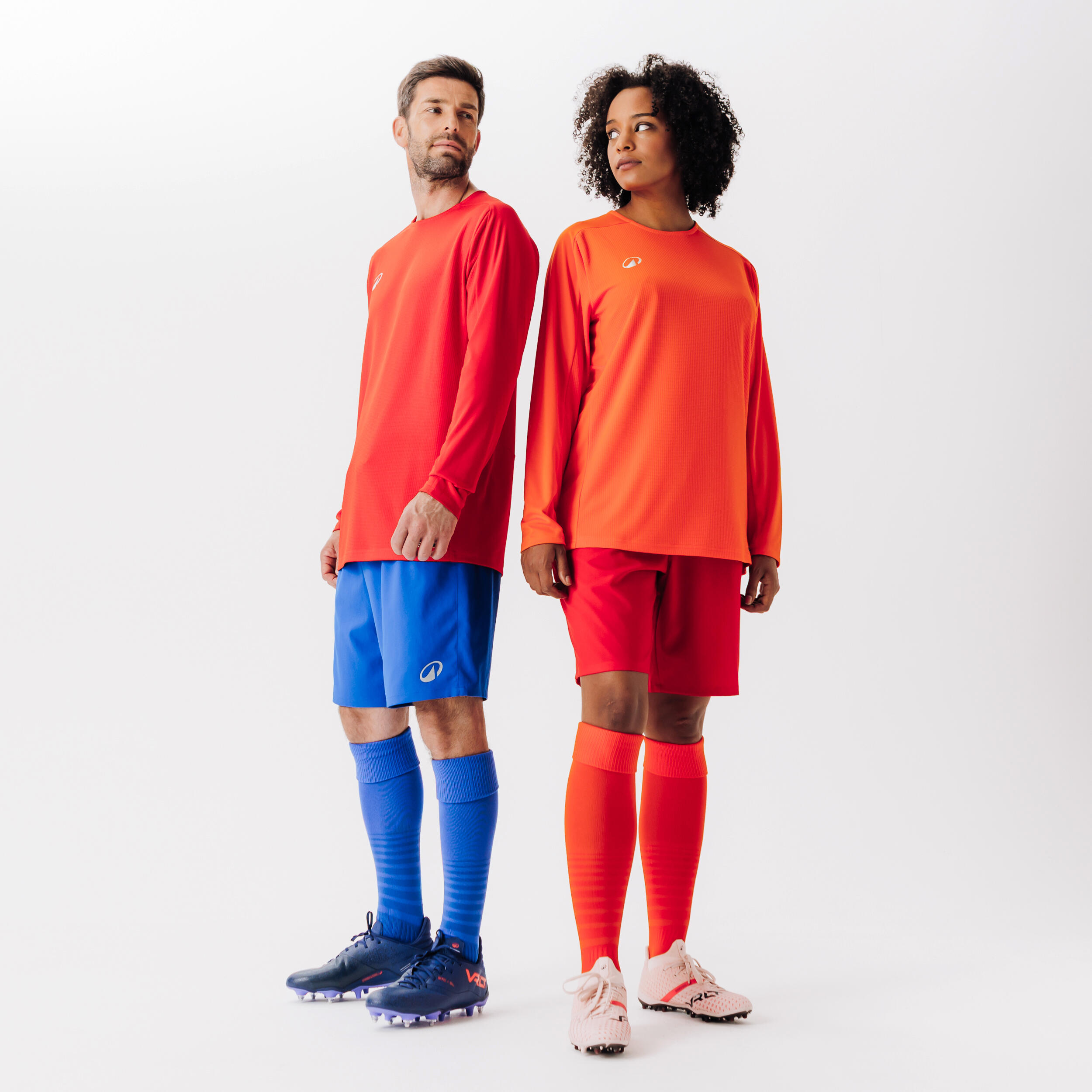 kipsta Adult Football Long-Sleeved Jersey Shirt Viralto Club - Orange-picture-6