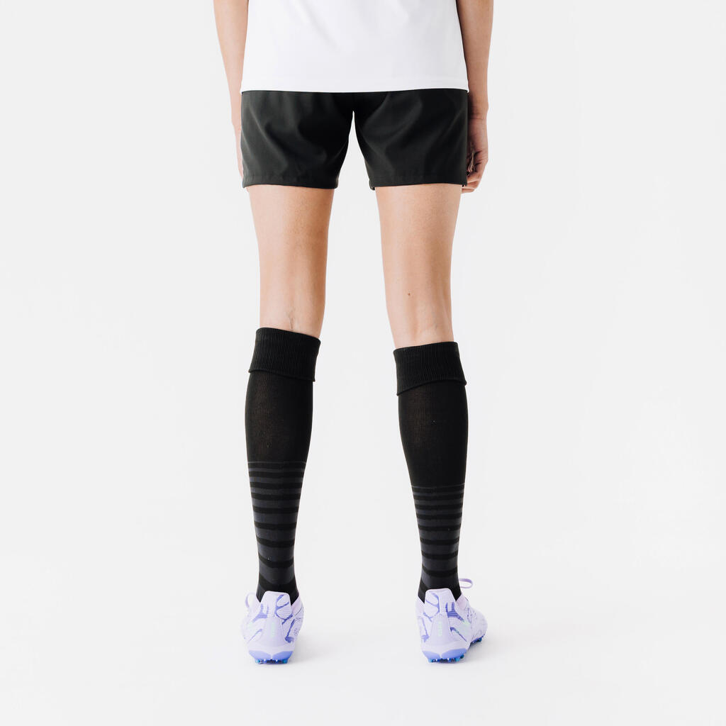 Pantaloneta de fútbol para mujer Kipsta Viralto negro