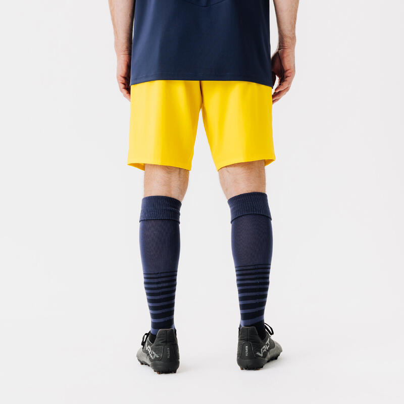 Voetbalshort voor volwassenen Viralto Club geel