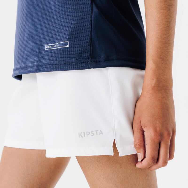 Voetbalshort voor dames VIRALTO CLUB wit