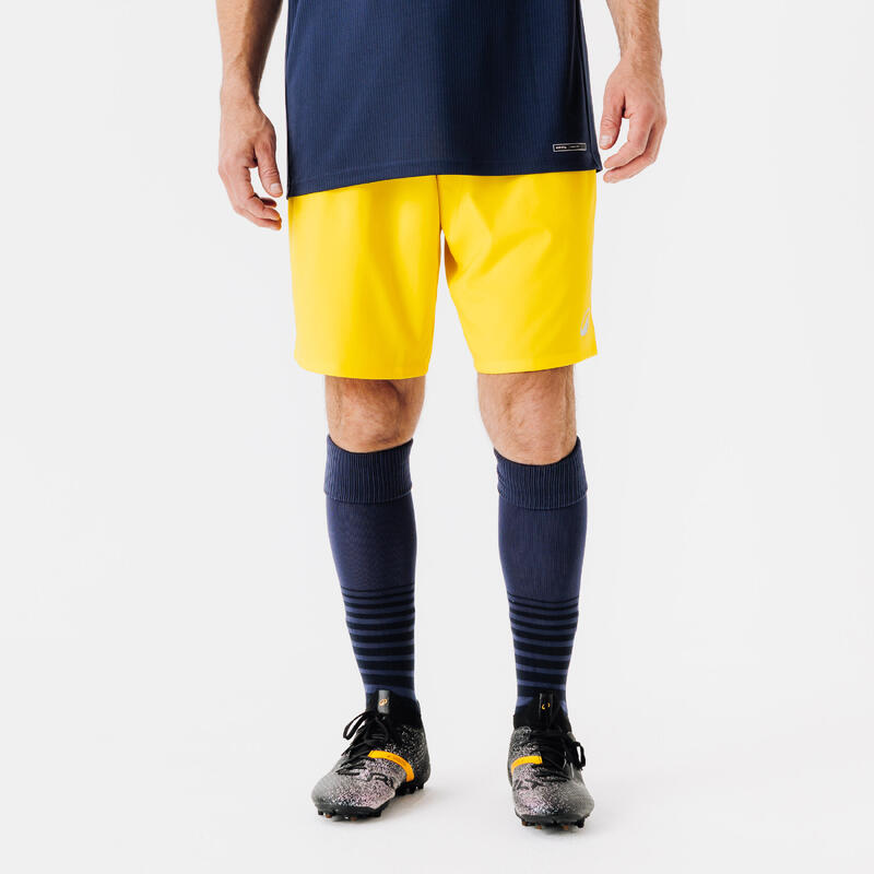 Voetbalshort voor volwassenen Viralto Club geel