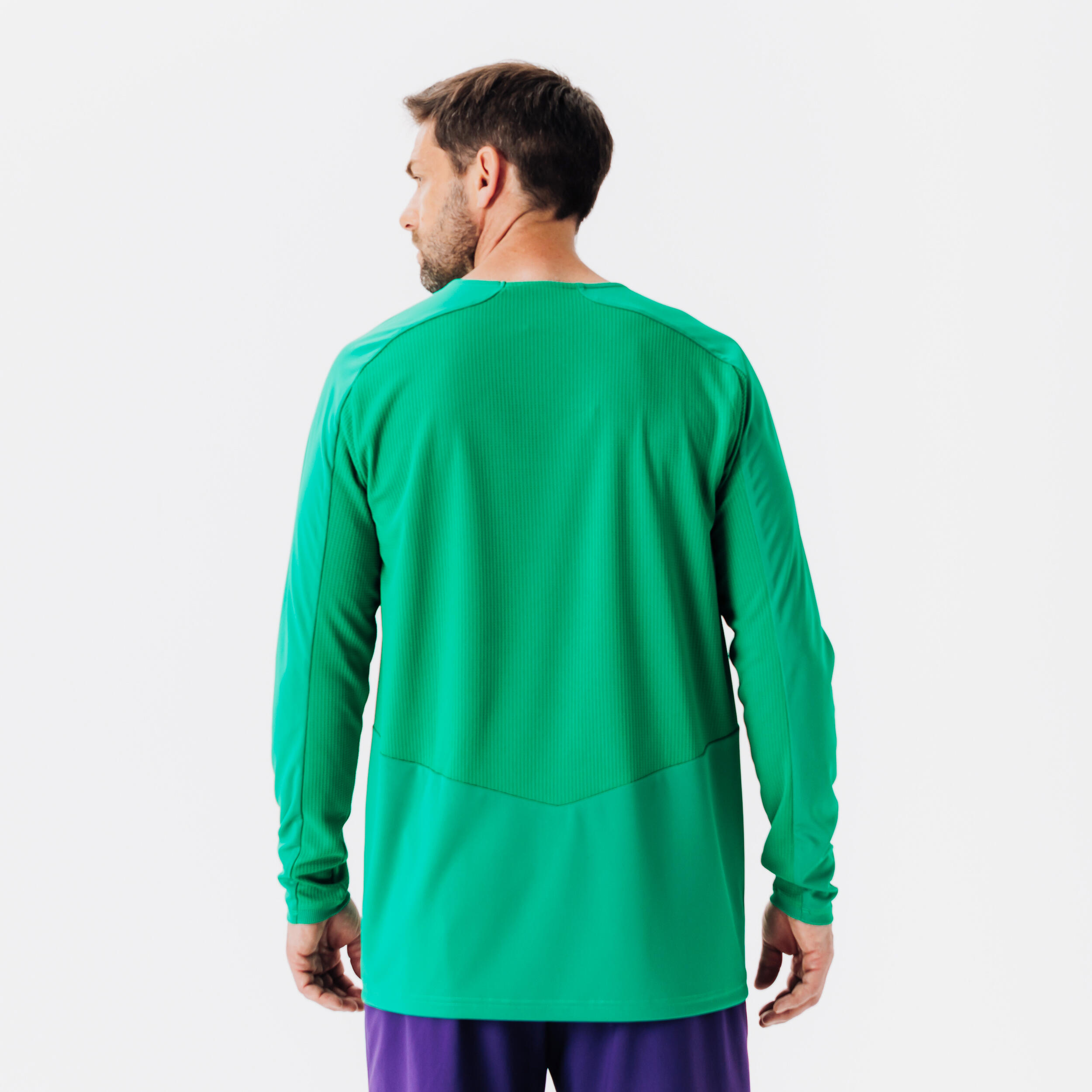 Fussballtrikot langarm Viralto Club grün 5/6