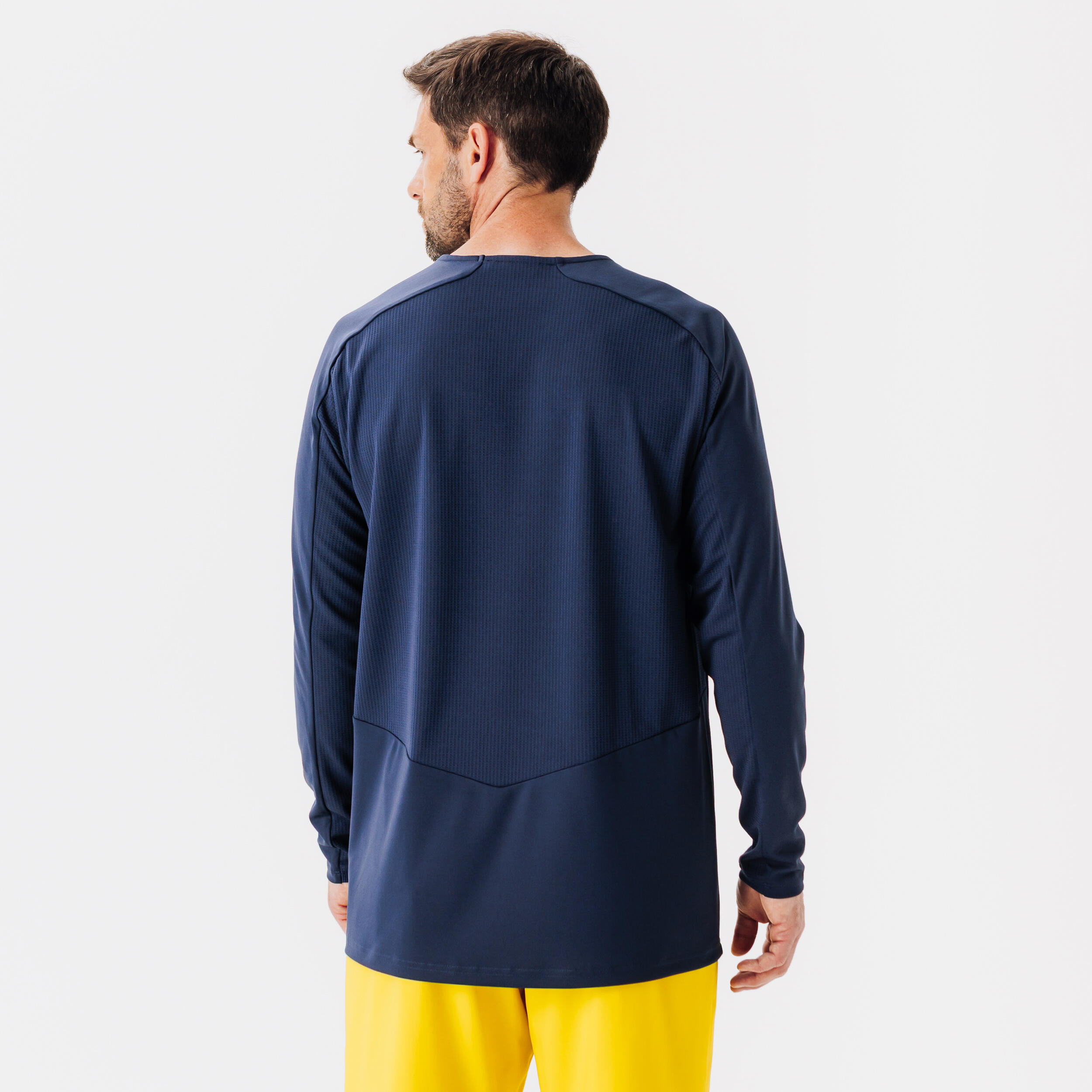 Adult Football Long-Sleeved Jersey Shirt Viralto Club - Navy Blue