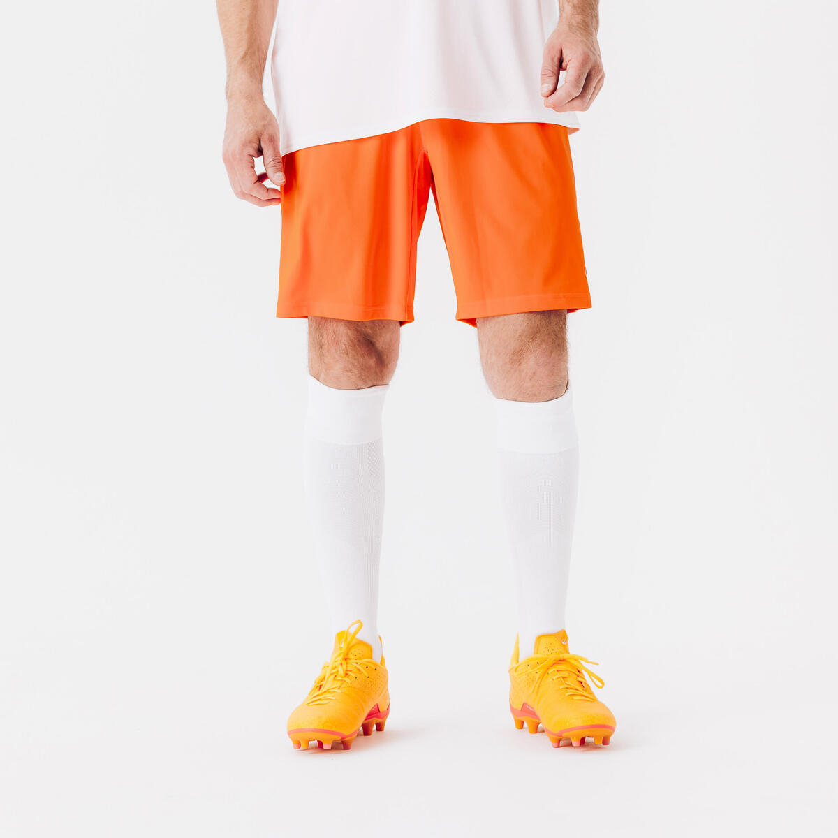 Short de football adulte essentiel orange