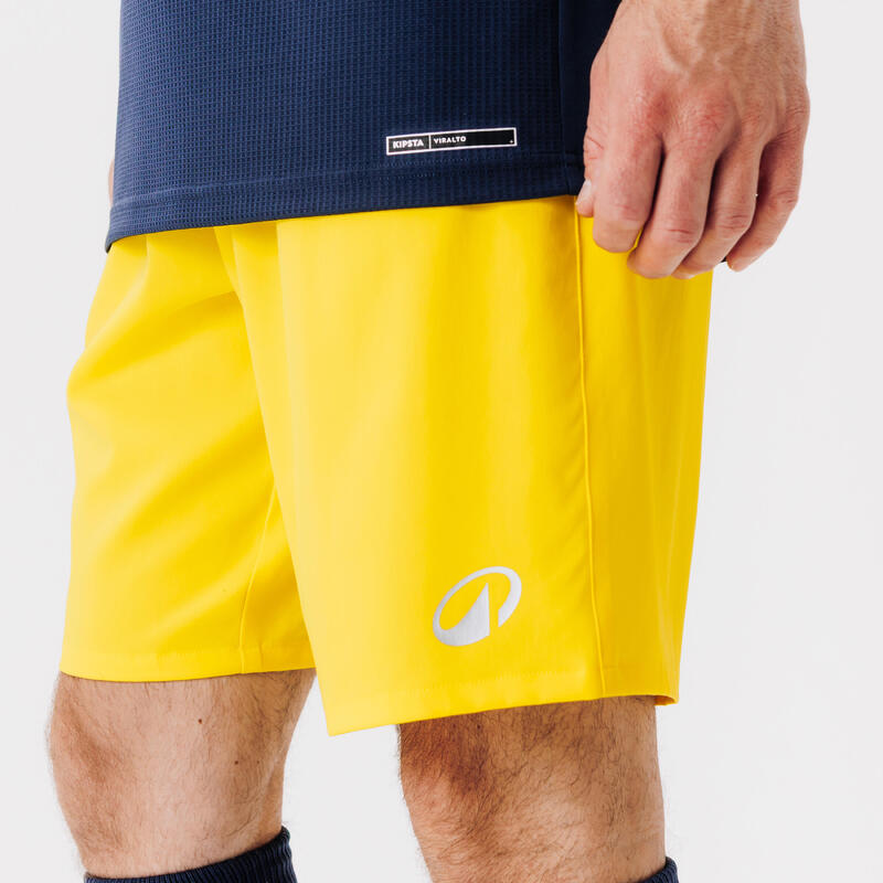 Voetbalshort voor volwassenen Viralto Club geel
