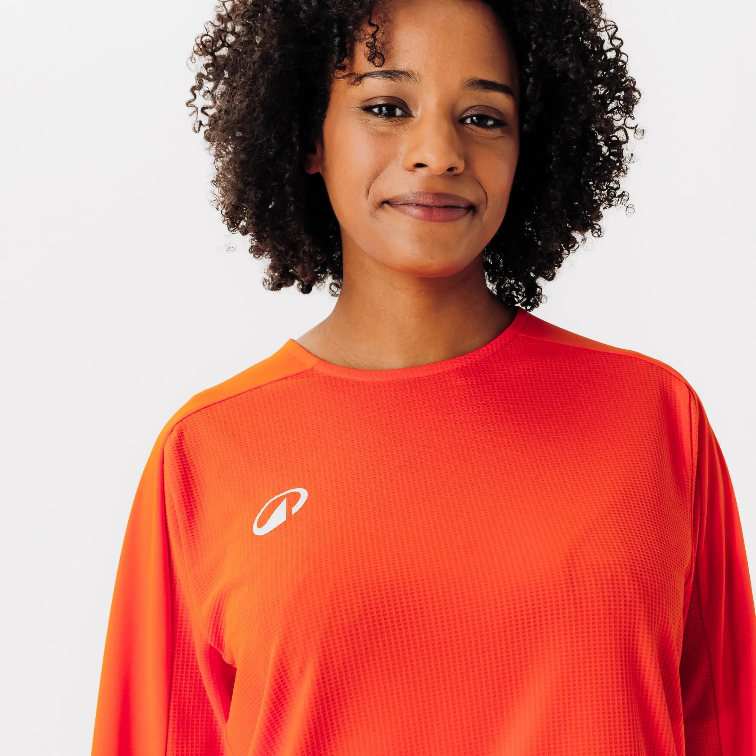 Adult Football Long-Sleeved Jersey Shirt Viralto Club - Orange -  4