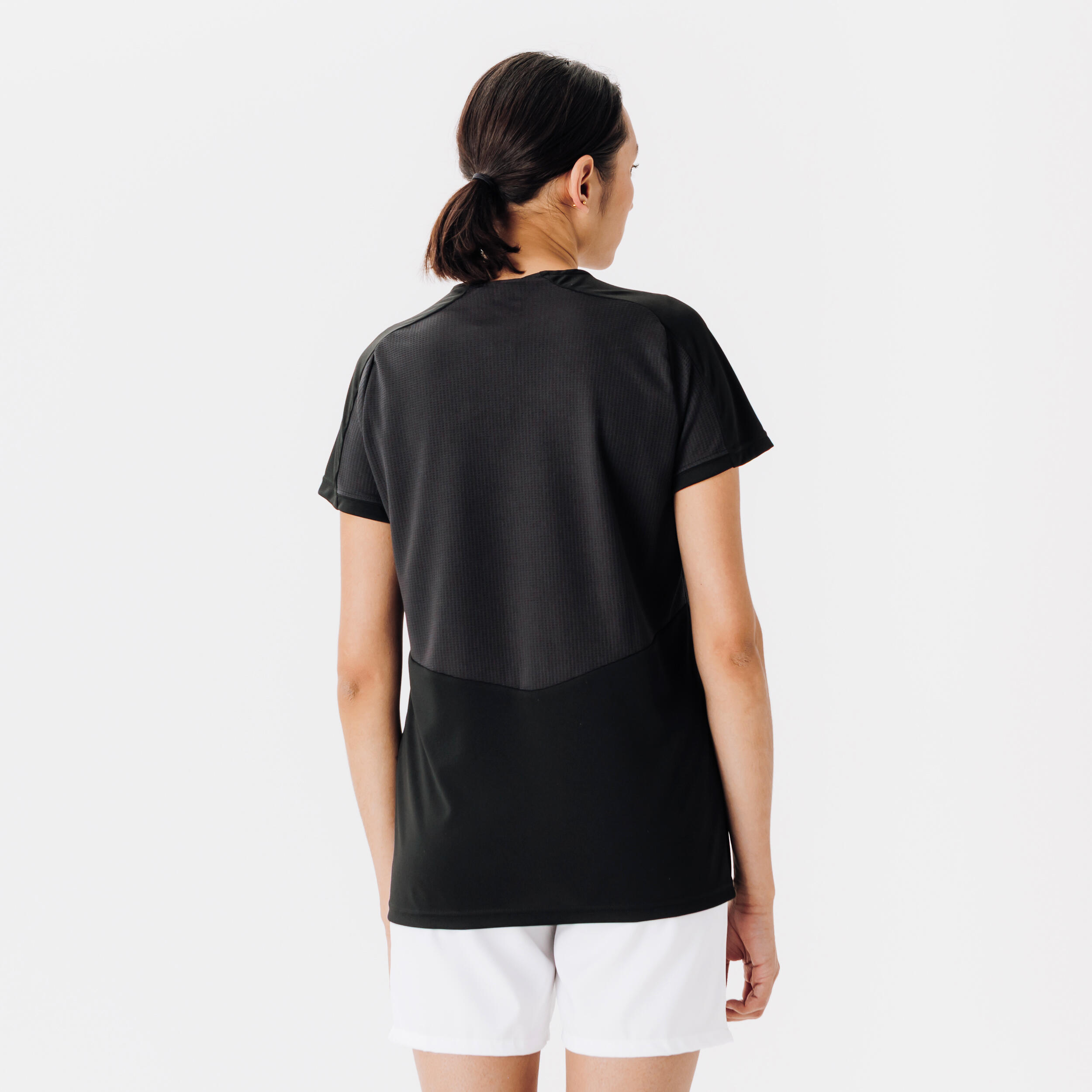 MAILLOT DE FOOTBALL VIRALTO FEMME UNI NOIR 4/5