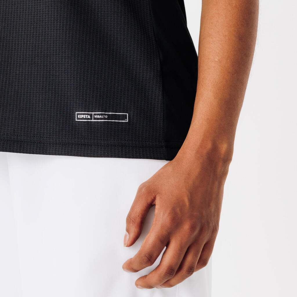 Short-Sleeved Football Shirt Viralto Checkerboard - White/Black