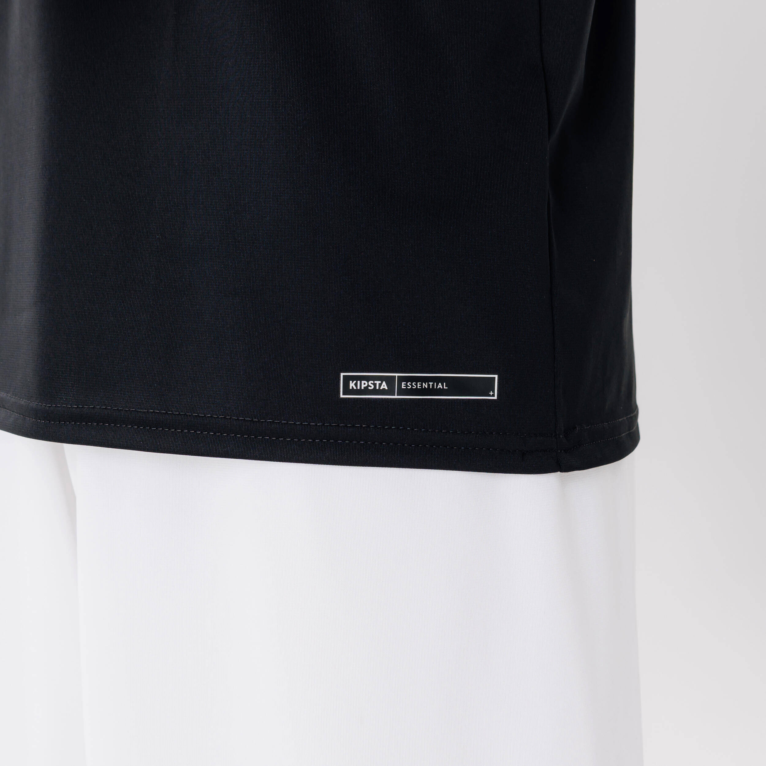 Adult Short-Sleeved Football Shirt Essential - Black -  5