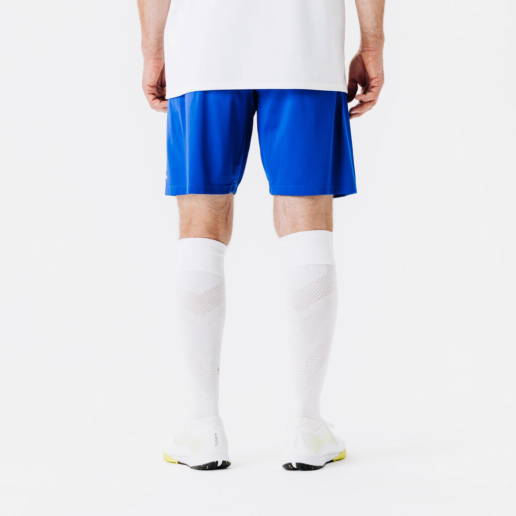 Short de football adulte essentiel bleu