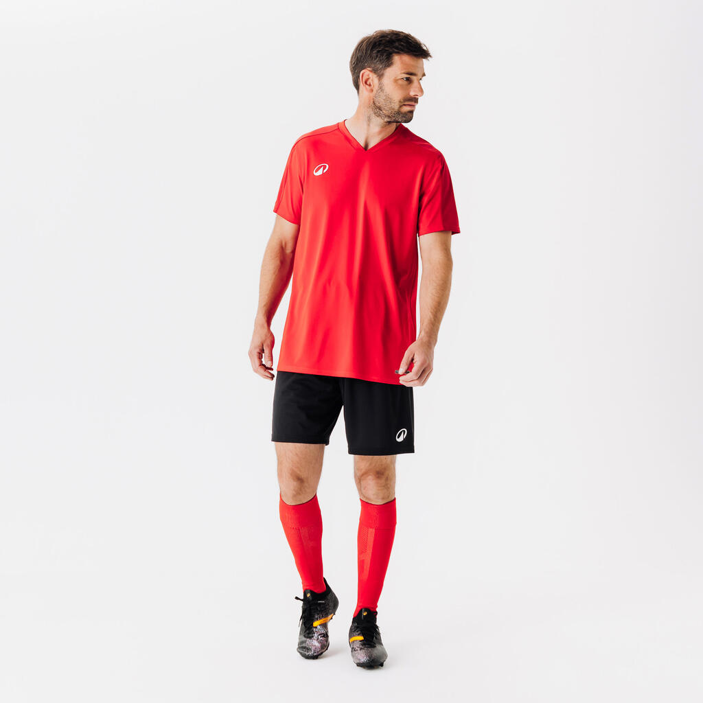 Short de football adulte essentiel bleu
