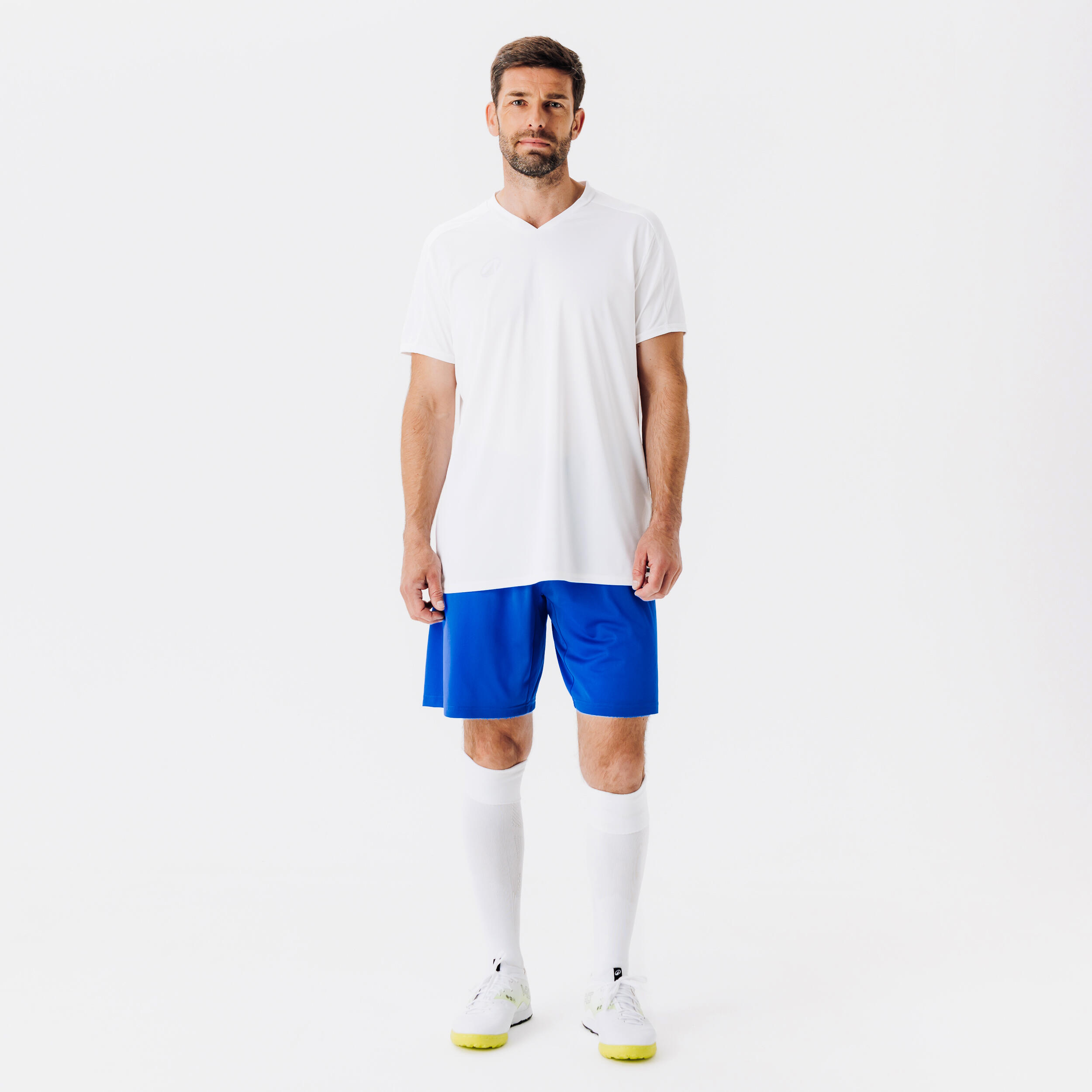 Quick-Drying Soccer Shorts - F 100 Blue - KIPSTA