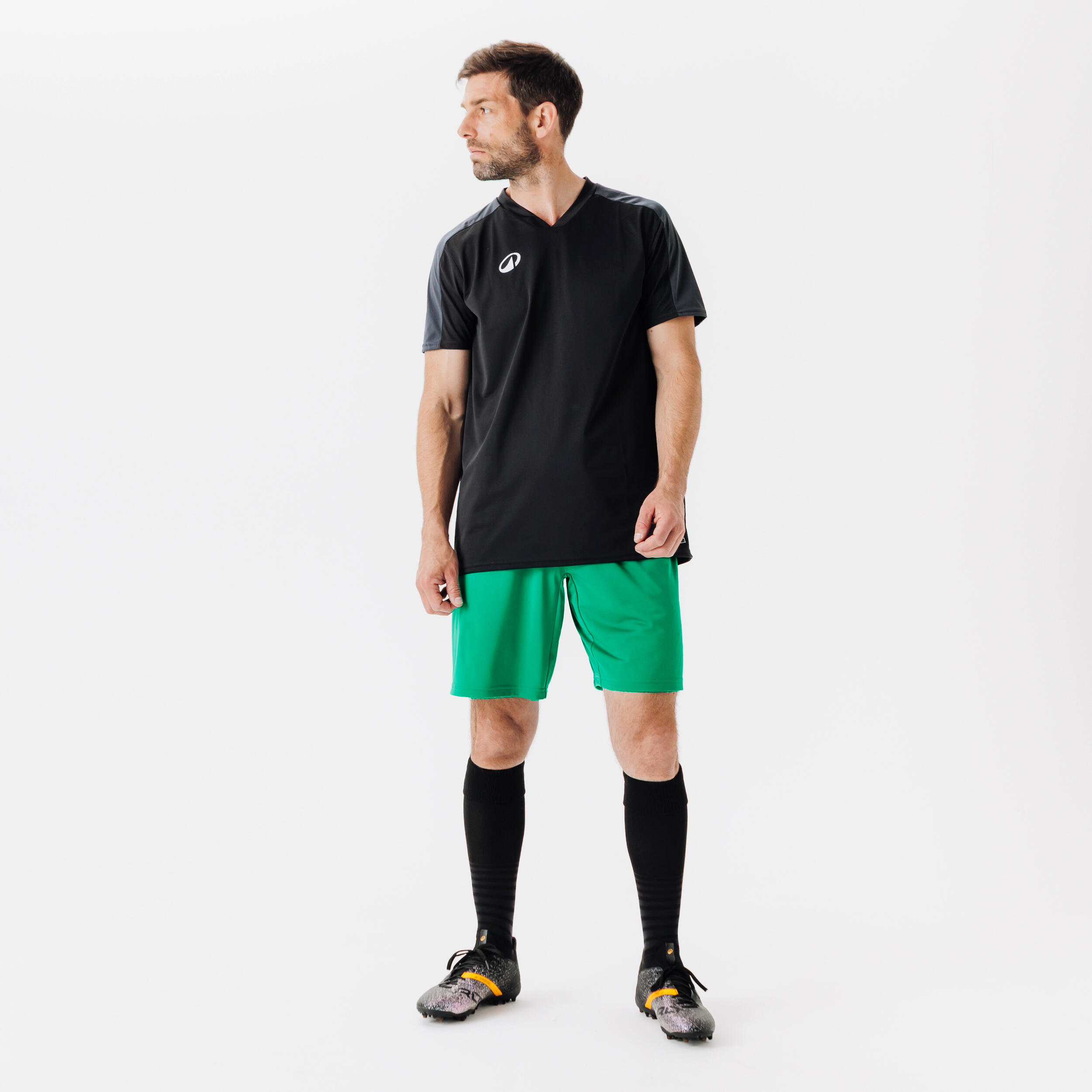Adult Football Shorts Essential - Green 2/7