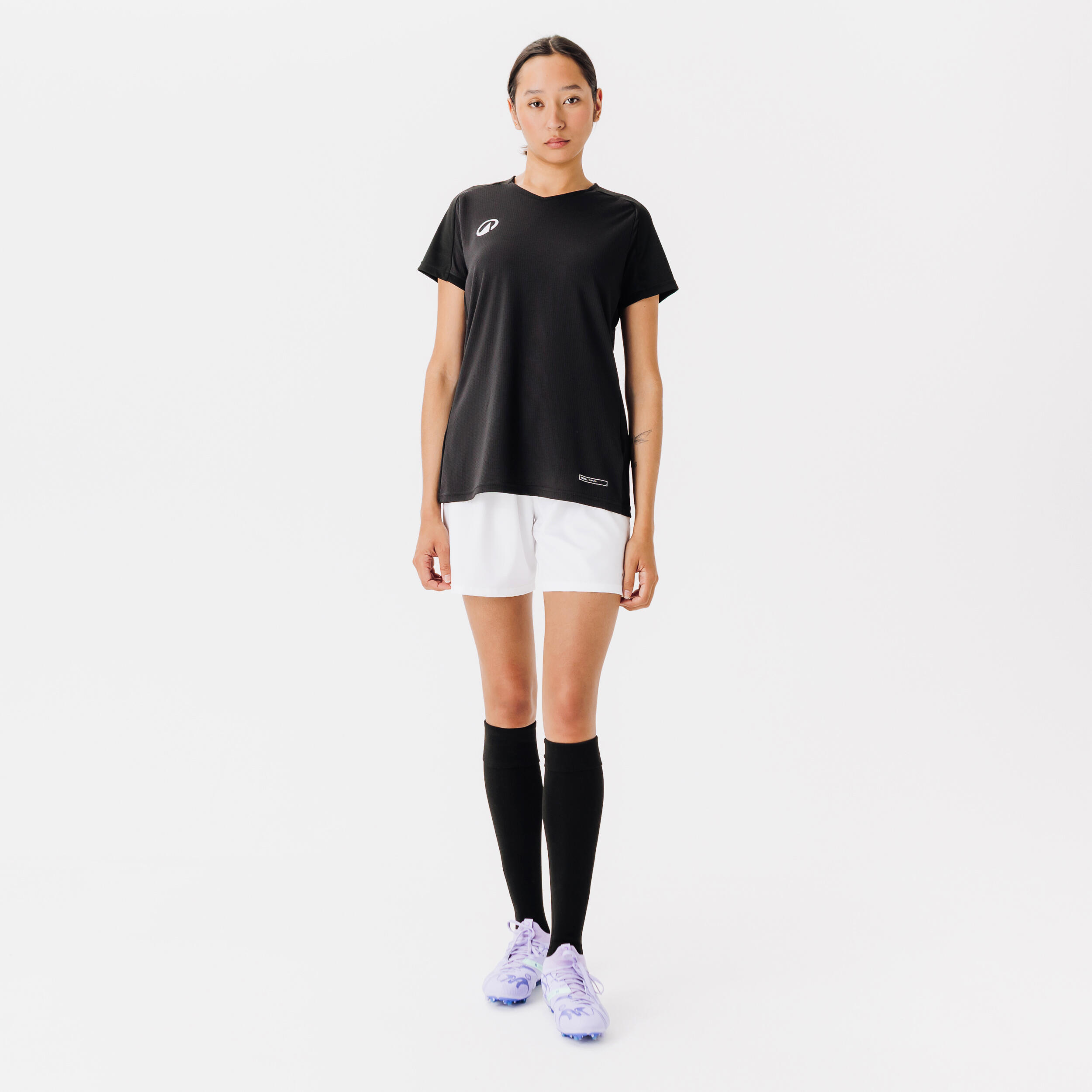 MAILLOT DE FOOTBALL VIRALTO FEMME UNI NOIR 2/5