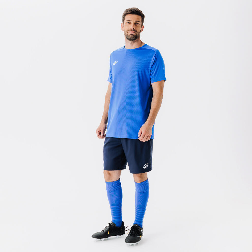 Short-Sleeved Football Shirt Viralto Checkerboard - White/Black