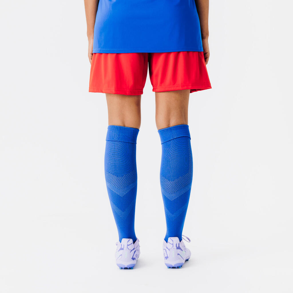 Short de football adulte essentiel bleu