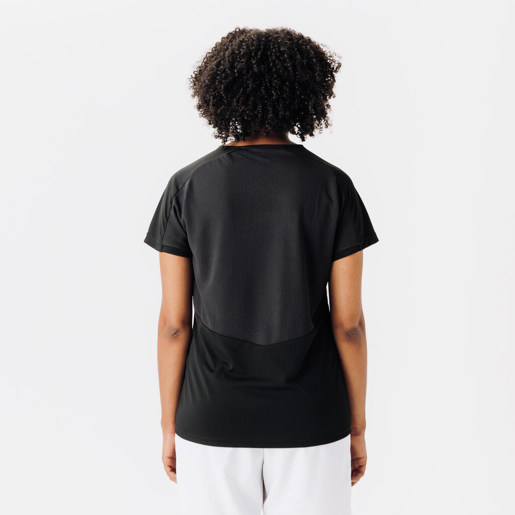 Short-Sleeved Football Shirt Viralto Checkerboard - White/Black