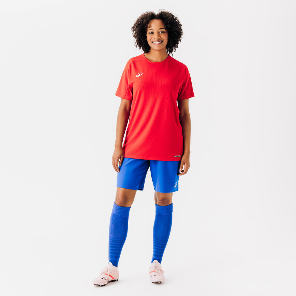 Damen/Herren Fussball Trikot kurzarm - Viralto lila/marineblau 
