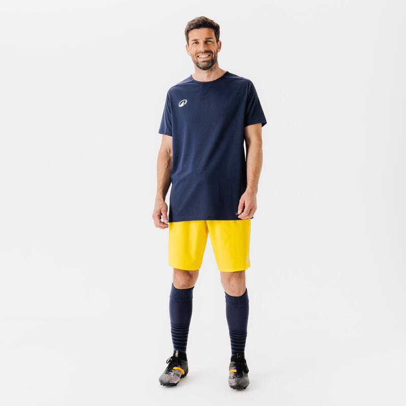 Voetbalshort voor volwassenen Viralto Club geel