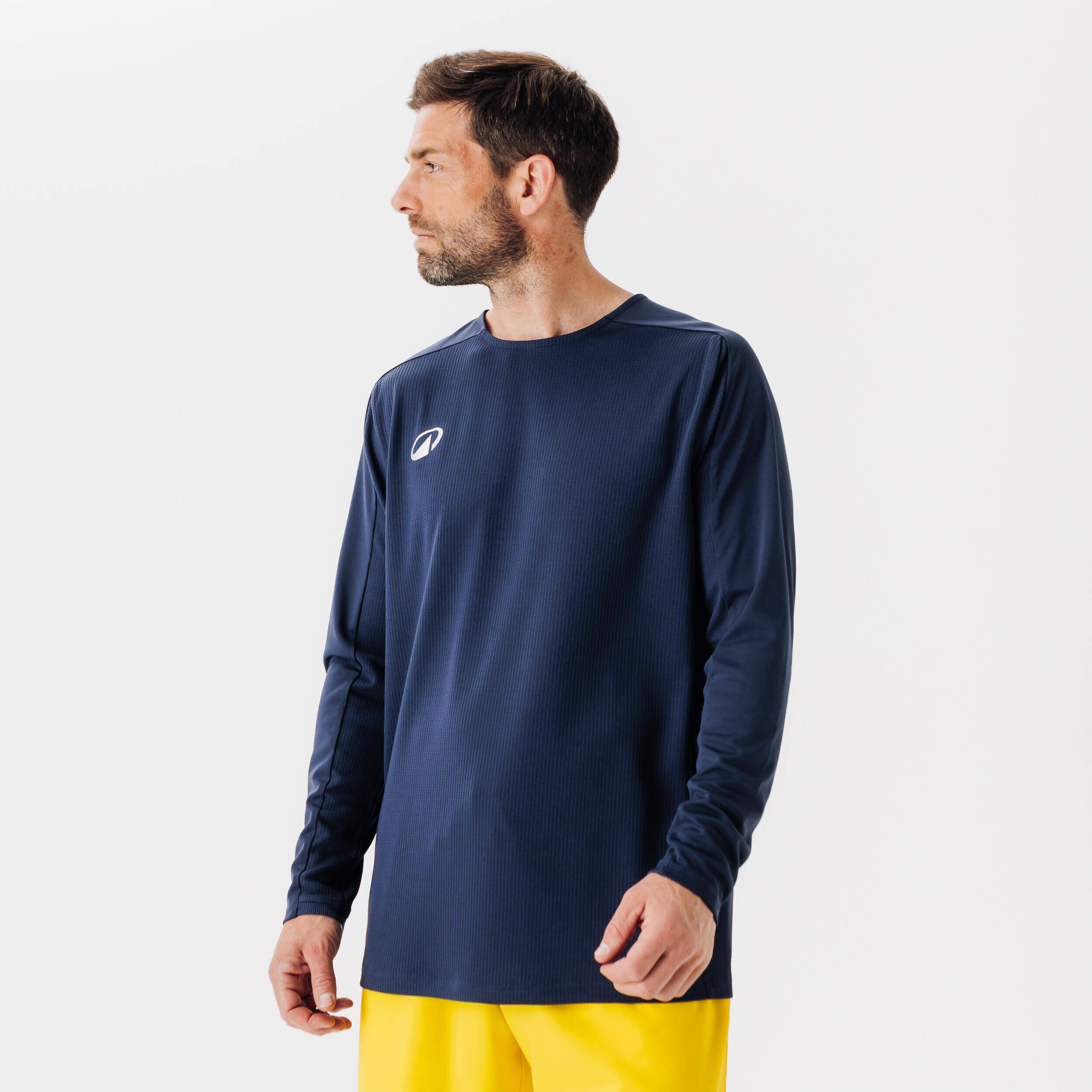 Adult Football Long-Sleeved Jersey Shirt Viralto Club - Navy Blue -  1