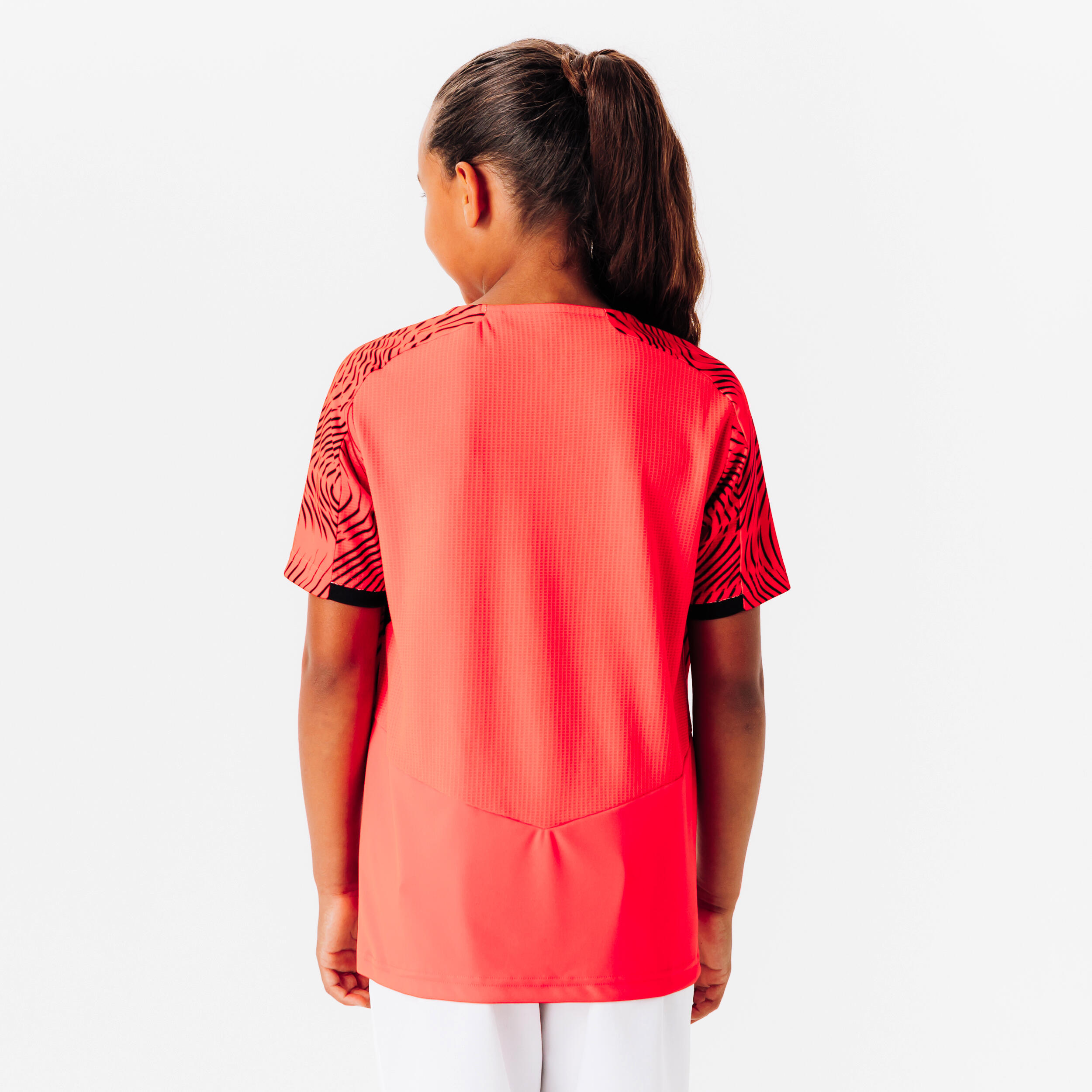 Maglia calcio bambino CLUB Wavy rosso-nero 4/6