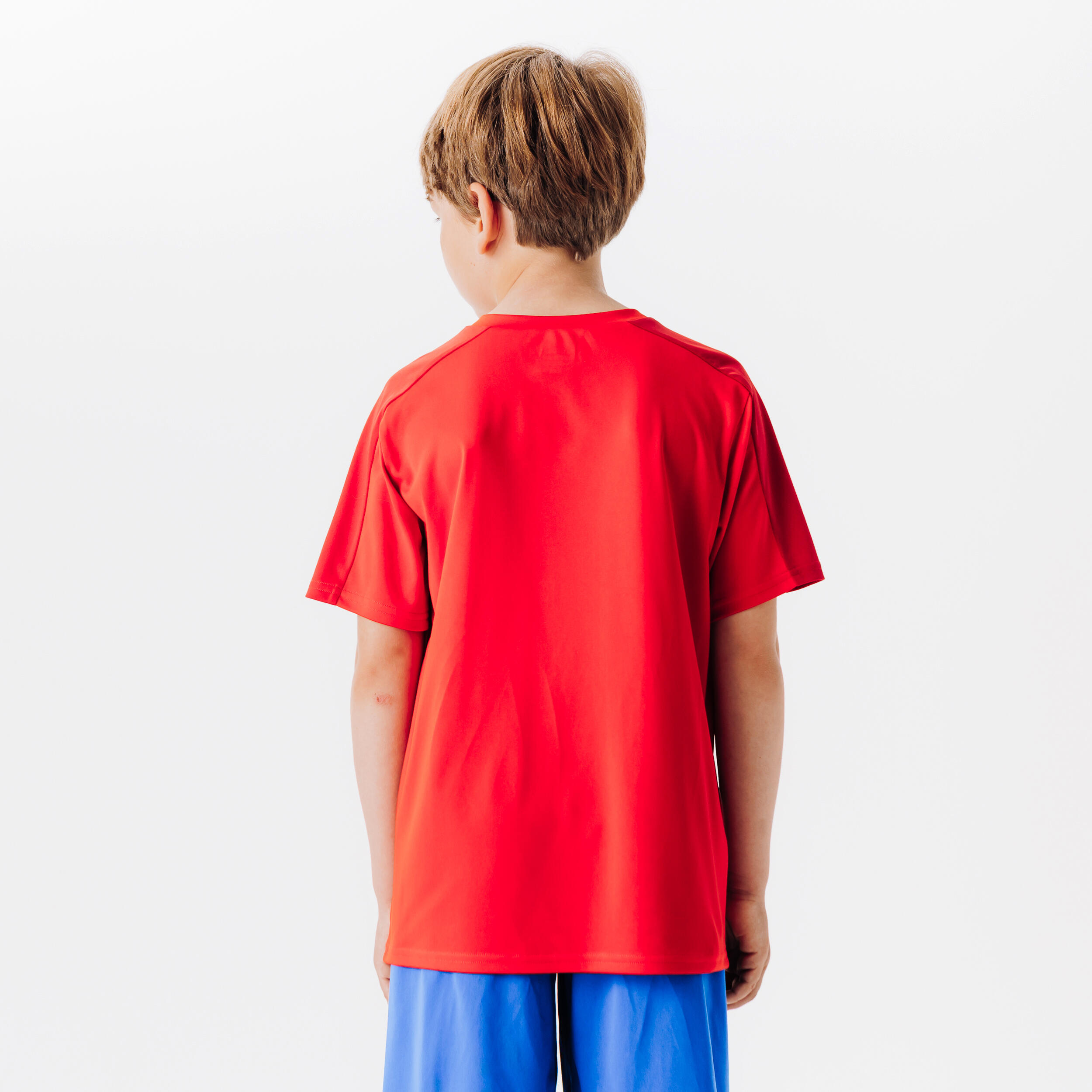 Kids Football Short Sleeve Tshirt - Red